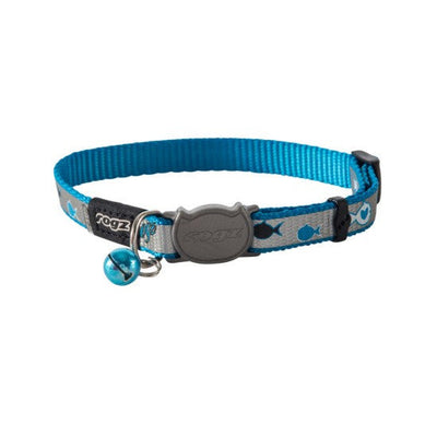 Rogz Cat Collar Reflecto Blue-Cat Accessories-Ascot Saddlery