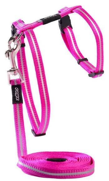 Rogz Cat Harness & Lead Alley Pink-Cat Accessories-Ascot Saddlery