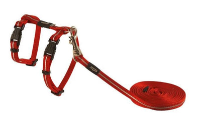 Rogz Cat Harness & Lead Alley Red-Cat Accessories-Ascot Saddlery