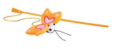 Rogz Cat Toy Catnip Wand Teaser Butterfly-Cat Gyms & Toys-Ascot Saddlery