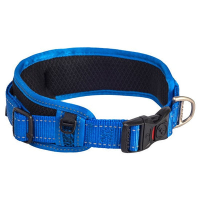 Rogz Classic Dog Collar Padded Blue-Dog Collars & Leads-Ascot Saddlery