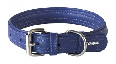 Rogz Dog Collar Leather Purple-Dog Collars & Leads-Ascot Saddlery