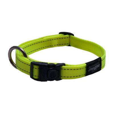 Rogz Dog Collar Utility Yellow-Dog Collars & Leads-Ascot Saddlery
