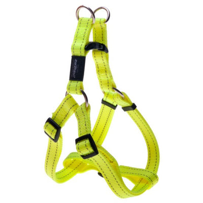 Rogz Dog Harness Utility Dayglow Yellow-Dog Collars & Leads-Ascot Saddlery