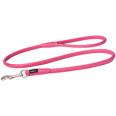 Rogz Dog Leash Leather Pink-Dog Collars & Leads-Ascot Saddlery