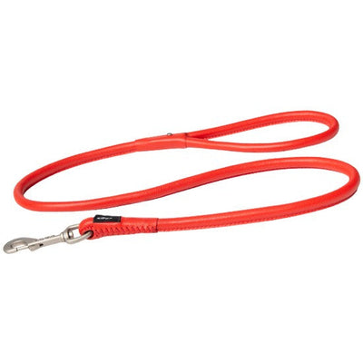 Rogz Dog Leash Leather Red-Dog Collars & Leads-Ascot Saddlery