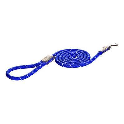 Rogz Dog Leash Rope Blue Large-Dog Collars & Leads-Ascot Saddlery