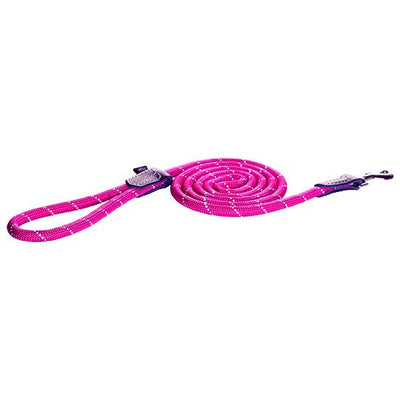 Rogz Dog Leash Rope Pink-Dog Collars & Leads-Ascot Saddlery