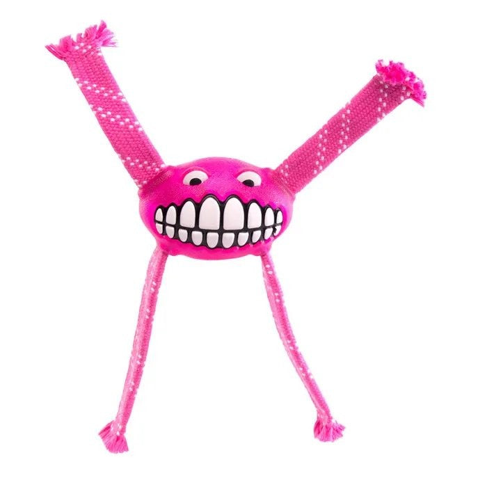 Rogz Dog Toy Flossy Grinz Pink-Dog Toys-Ascot Saddlery