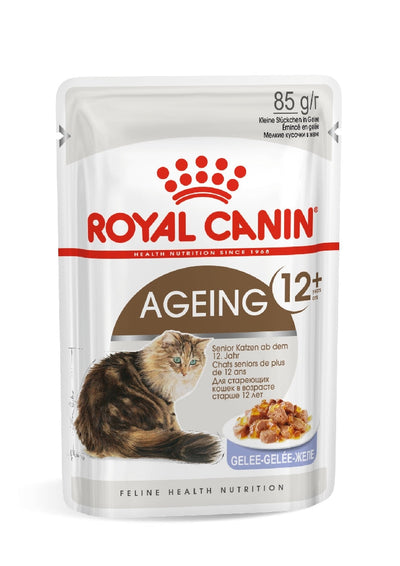Royal Canin Cat Wet Ageing 12+ Jelly Box Of 12-Cat Food & Treats-Ascot Saddlery