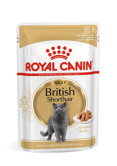Royal Canin Cat Wet British Shorthair Gravy Box Of 12-Cat Food & Treats-Ascot Saddlery