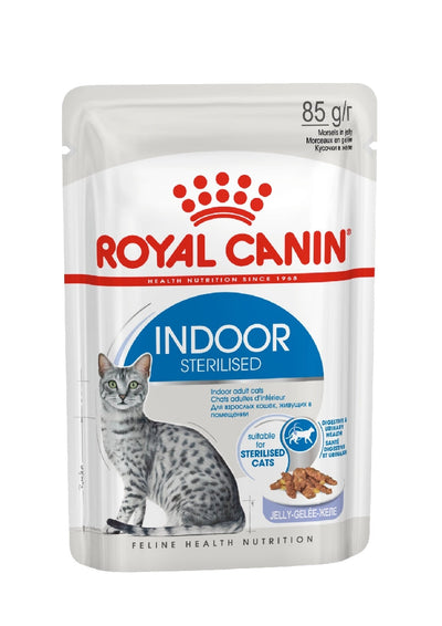 Royal Canin Cat Wet Indoor Jelly Box Of 12-Cat Food & Treats-Ascot Saddlery