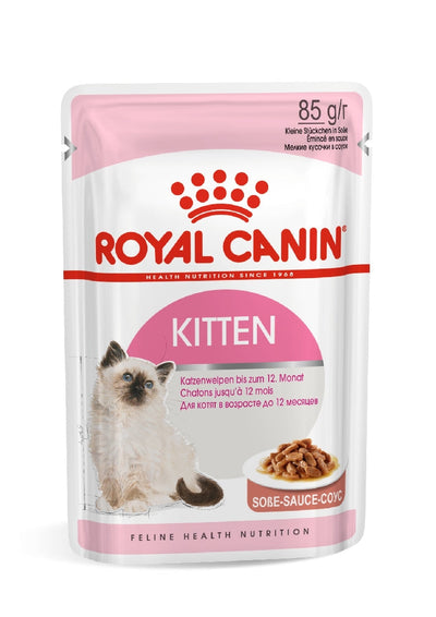 Royal Canin Cat Wet Kitten Gravy Box Of 12-Cat Food & Treats-Ascot Saddlery