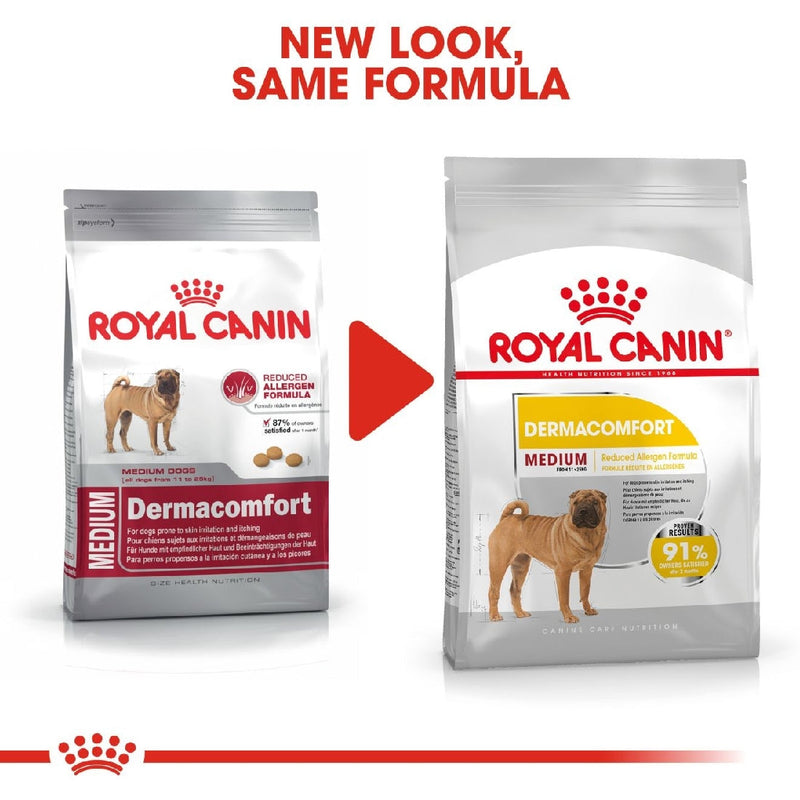 Royal Canin Dog Medium Dermacomfort 12kg-Dog Food-Ascot Saddlery