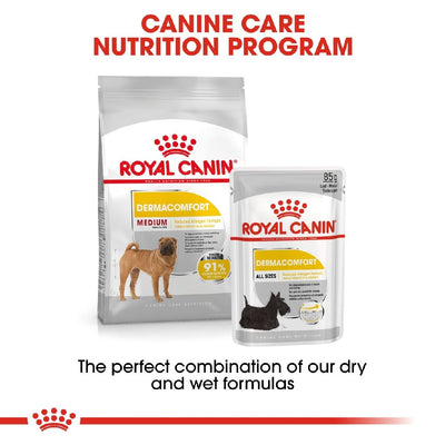 Royal Canin Dog Medium Dermacomfort 3kg-Dog Food-Ascot Saddlery