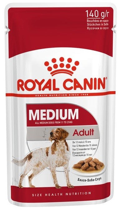 Royal Canin Dog Wet Medium Adult 140gm Box Of 10-Dog Food-Ascot Saddlery