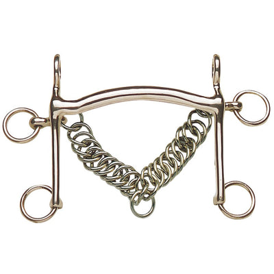 Rugby Pelham Bit Mullen Mouth Stainless Steel-HORSE: Bits-Ascot Saddlery