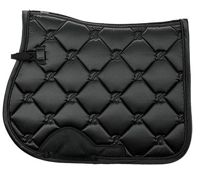 Saddlecloth All Purpose Bates Black Full-HORSE: Saddlecloths-Ascot Saddlery