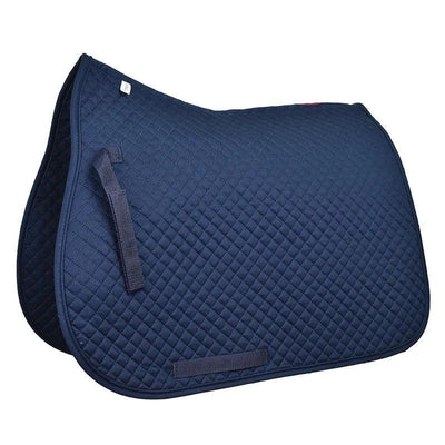 Saddlecloth All Purpose Eurohunter Quilted Navy-HORSE: Saddlecloths-Ascot Saddlery
