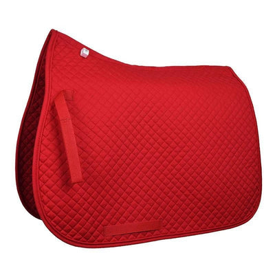Saddlecloth All Purpose Eurohunter Quilted Red-HORSE: Saddlecloths-Ascot Saddlery