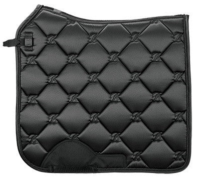 Saddlecloth Dressage Bates Black Full-HORSE: Saddlecloths-Ascot Saddlery