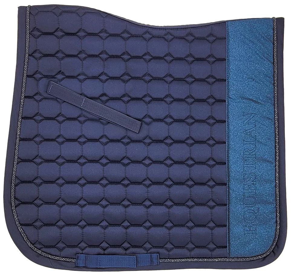 Saddlecloth Dressage Dazzle Navy-HORSE: Saddlecloths-Ascot Saddlery