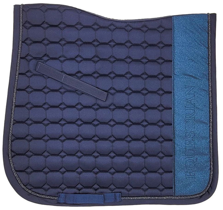 Saddlecloth Dressage Dazzle Navy-HORSE: Saddlecloths-Ascot Saddlery