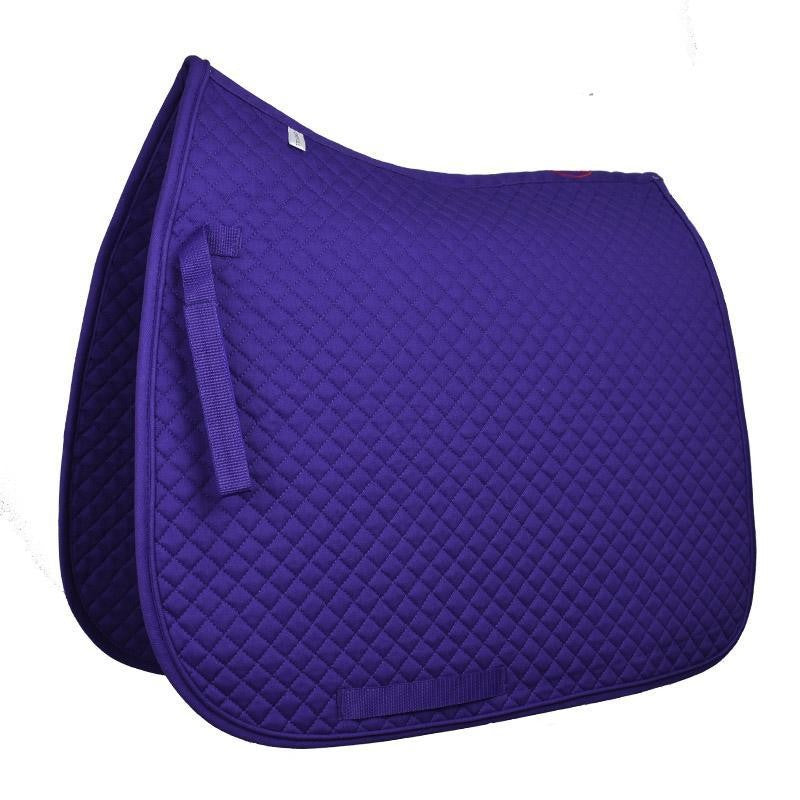 Saddlecloth Dressage Eurohunter Quilted Purple Full-HORSE: Saddlecloths-Ascot Saddlery