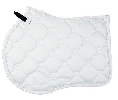 Saddlecloth Jumping Bates White Full-HORSE: Saddlecloths-Ascot Saddlery