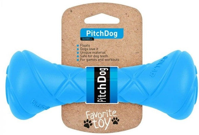 Sassbai Toy Pitchdog Barbell D7 Blue-Dog Toys-Ascot Saddlery