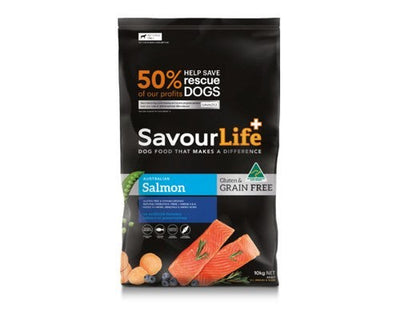 Savourlife Salmon Grain Free 10kg-Dog Food-Ascot Saddlery
