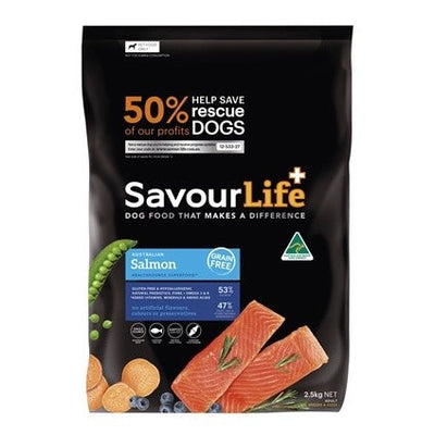 Savourlife Salmon Grain Free 2.5kg-Dog Food-Ascot Saddlery