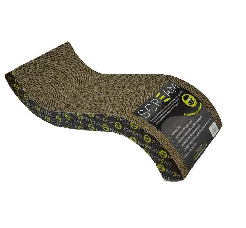 Scratcher Scream S Curve-Cat Accessories-Ascot Saddlery