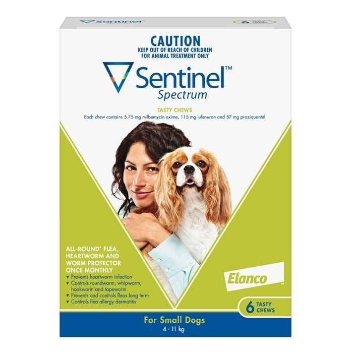 Sentinel Dog 04kg-11kg Small 6 Pack-Dog Wormer & Flea-Ascot Saddlery