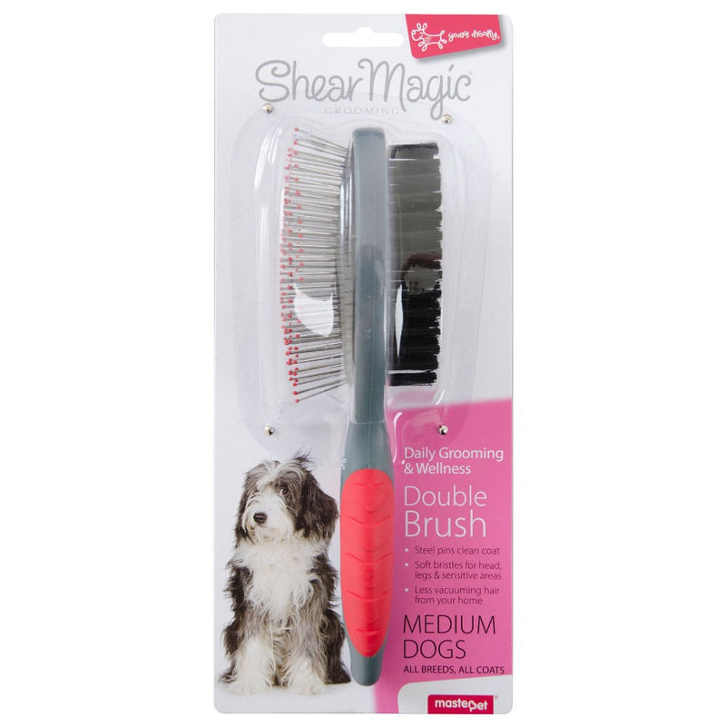 Shear Magic Brush Double Medium-Dog Grooming & Coat Care-Ascot Saddlery