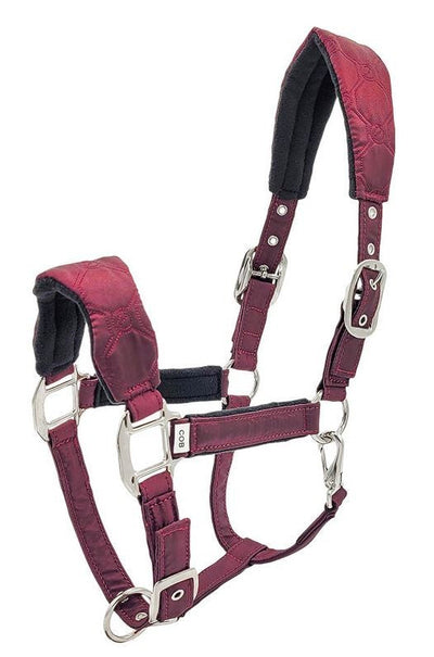 Shimmer Headstall Burgundy Full-HORSE: Headstalls-Ascot Saddlery