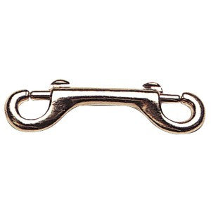 Snap Hook Double End Nickle Plated 3.5 Inch-HORSE: Leads & Snap Hooks-Ascot Saddlery
