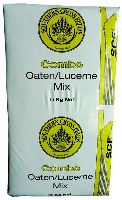 Southern Cross Chaff Mix Combo Yellow 25kg-STABLE: Horse Feed-Ascot Saddlery