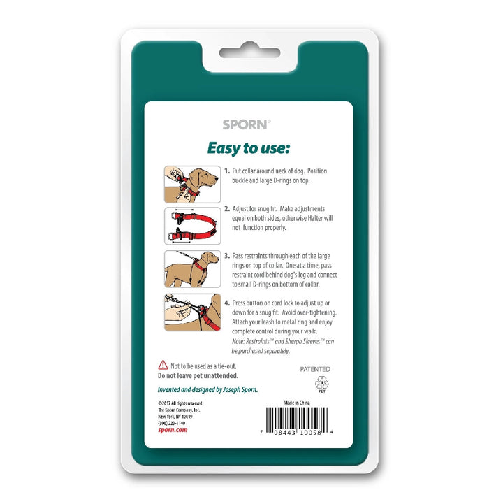 Sporn Halter Black-Dog Collars & Leads-Ascot Saddlery