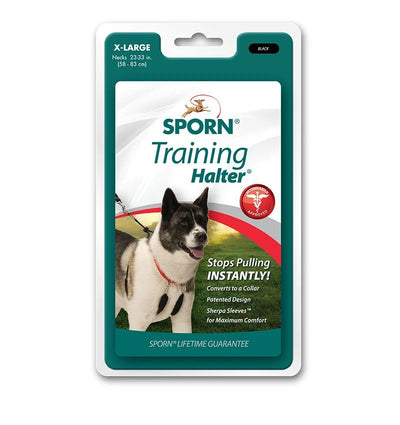 Sporn Halter Black-Dog Collars & Leads-Ascot Saddlery