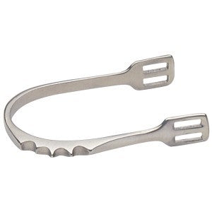 Spurs Jumping Offset Knotch Stainless Steel-RIDER: Spurs & Straps-Ascot Saddlery
