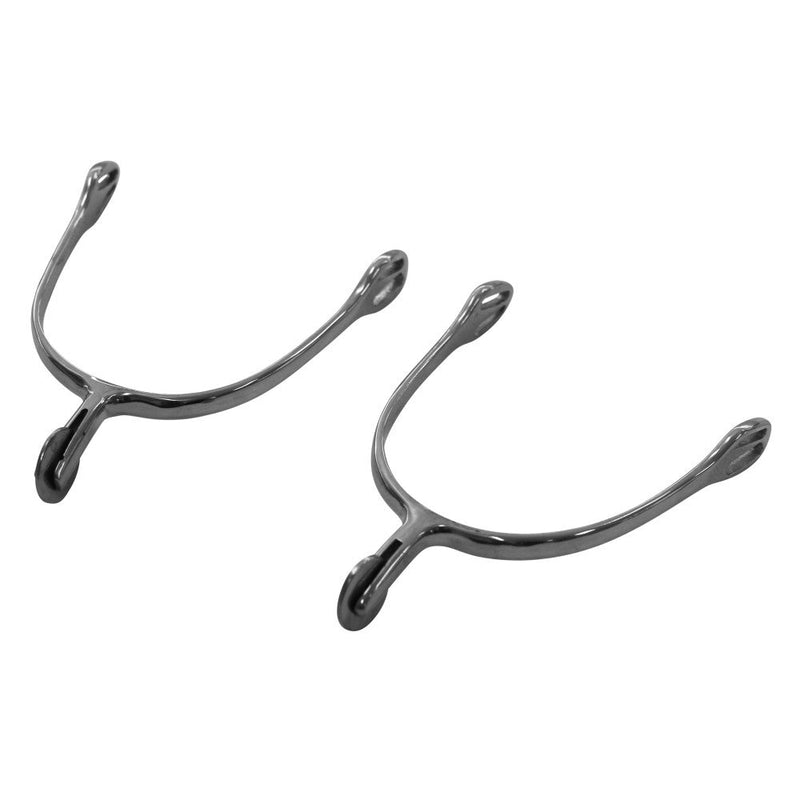 Spurs Round Rowel Stainless Steel Ladies-RIDER: Spurs & Straps-Ascot Saddlery