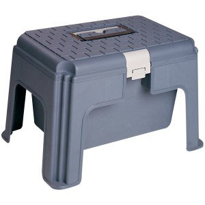 Step Up Tack Box Showmaster Grey-STABLE: Grooming-Ascot Saddlery