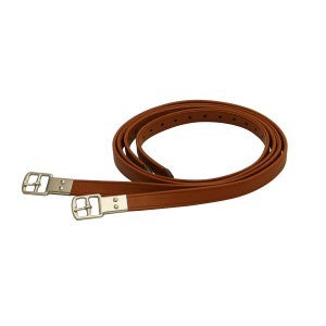 Stirrup Leathers Letek Leather Brown-HORSE: Stirrup Leathers-Ascot Saddlery