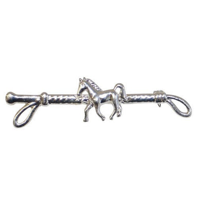 Stock Pin Huntington Horse Silver Colour-RIDER: Jewellery-Ascot Saddlery