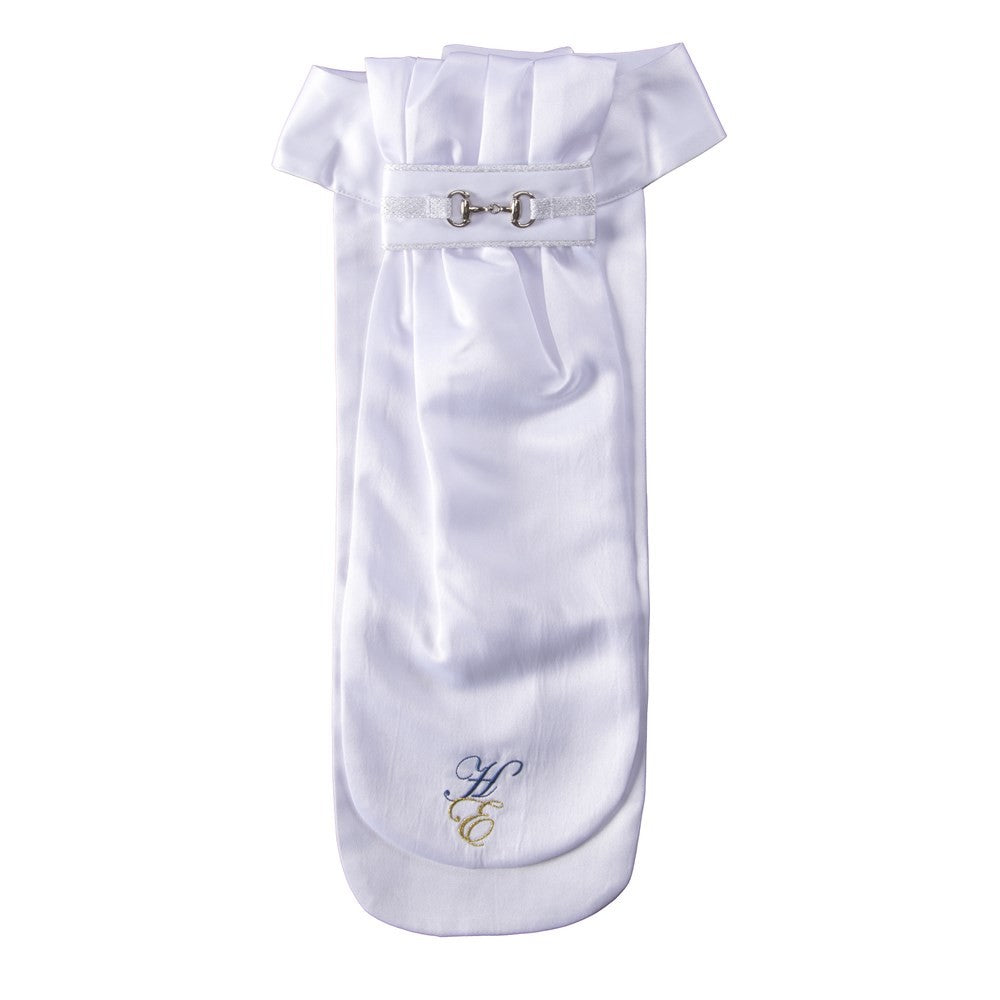 Stock Tie Huntington Snaffle Bit White-RIDER: Stocks & Hair Accessories-Ascot Saddlery