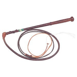 Stock Whip Kangaroo Nemeth 7 X 8 Plait Brown-RIDER: Whips-Ascot Saddlery