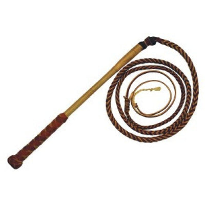 Stock Whip Redhide Stockmaster 7 X 6plait-RIDER: Whips-Ascot Saddlery
