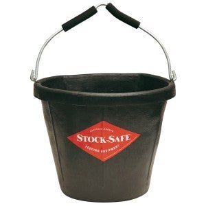 Stocksafe Flat Back Bucket-STABLE: Feed Bins & Hay Bags-Ascot Saddlery