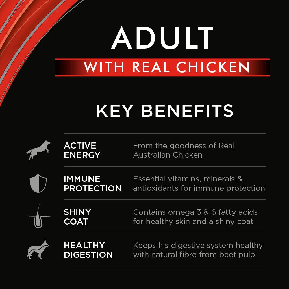 Supercoat Purina Dog Adult Chicken 2.8kg-Dog Food-Ascot Saddlery